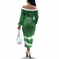 Custom Zimbabwe Rugby 2026 Off The Shoulder Long Sleeve Dress Go Sables Sporty Grunge Style
