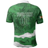 Custom Zimbabwe Rugby 2026 Polo Shirt Go Sables Sporty Grunge Style