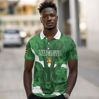 Custom Zimbabwe Rugby 2026 Polo Shirt Go Sables Sporty Grunge Style