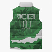 Custom Zimbabwe Rugby 2026 Sleeveless Puffer Jacket Go Sables Sporty Grunge Style