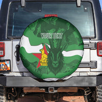 Custom Zimbabwe Rugby 2026 Spare Tire Cover Go Sables Sporty Grunge Style
