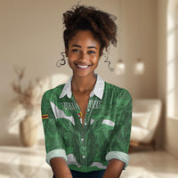 Custom Zimbabwe Rugby 2026 Women Casual Shirt Go Sables Sporty Grunge Style