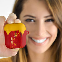 Custom Spain Rugby 2026 AirPods Case Vamos Los Leones Red Version