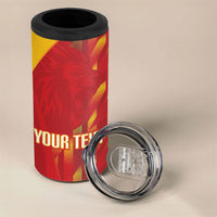 Custom Spain Rugby 2026 4 in 1 Can Cooler Tumbler Vamos Los Leones Red Version