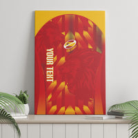Custom Spain Rugby 2026 Canvas Wall Art Vamos Los Leones Red Version
