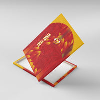 Custom Spain Rugby 2026 Canvas Wall Art Vamos Los Leones Red Version