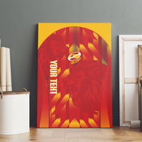 Custom Spain Rugby 2026 Canvas Wall Art Vamos Los Leones Red Version
