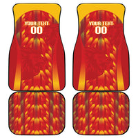 Custom Spain Rugby 2026 Car Mats Vamos Los Leones Red Version