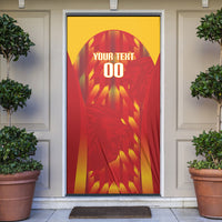 Custom Spain Rugby 2026 Door Cover Vamos Los Leones Red Version