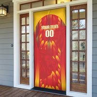 Custom Spain Rugby 2026 Door Cover Vamos Los Leones Red Version