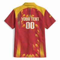 Custom Spain Rugby 2026 Hawaiian Shirt Vamos Los Leones Red Version