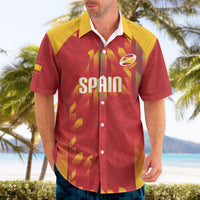 Custom Spain Rugby 2026 Hawaiian Shirt Vamos Los Leones Red Version