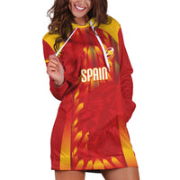 Custom Spain Rugby 2026 Hoodie Dress Vamos Los Leones Red Version