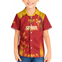 Custom Spain Rugby 2026 Kid Hawaiian Shirt Vamos Los Leones Red Version