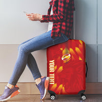 Custom Spain Rugby 2026 Luggage Cover Vamos Los Leones Red Version