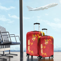 Custom Spain Rugby 2026 Luggage Cover Vamos Los Leones Red Version