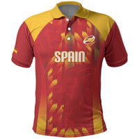 Custom Spain Rugby 2026 Polo Shirt Vamos Los Leones Red Version