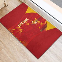 Custom Spain Rugby 2026 Rubber Doormat Vamos Los Leones Red Version