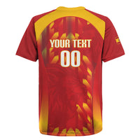 Custom Spain Rugby 2026 Rugby Jersey Vamos Los Leones Red Version