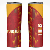 Custom Spain Rugby 2026 Skinny Tumbler Vamos Los Leones Red Version