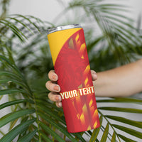 Custom Spain Rugby 2026 Skinny Tumbler Vamos Los Leones Red Version