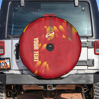 Custom Spain Rugby 2026 Spare Tire Cover Vamos Los Leones Red Version