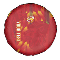 Custom Spain Rugby 2026 Spare Tire Cover Vamos Los Leones Red Version
