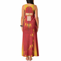 Custom Spain Rugby 2026 Tank Maxi Dress Vamos Los Leones Red Version
