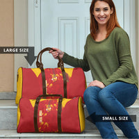Custom Spain Rugby 2026 Travel Bag Vamos Los Leones Red Version