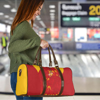 Custom Spain Rugby 2026 Travel Bag Vamos Los Leones Red Version