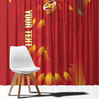 Custom Spain Rugby 2026 Window Curtain Vamos Los Leones Red Version