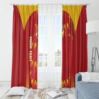 Custom Spain Rugby 2026 Window Curtain Vamos Los Leones Red Version