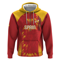 Custom Spain Rugby 2026 Zip Hoodie Vamos Los Leones Red Version