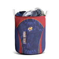 Custom Spain Rugby 2026 Laundry Basket Vamos Los Leones Blue Version