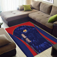 Custom Spain Rugby 2026 Area Rug Vamos Los Leones Blue Version