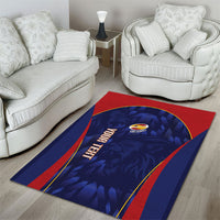 Custom Spain Rugby 2026 Area Rug Vamos Los Leones Blue Version