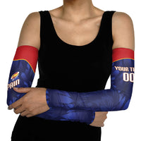 Custom Spain Rugby 2026 Arm Sleeves Vamos Los Leones Blue Version