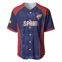 Custom Spain Rugby 2026 Baseball Jersey Vamos Los Leones Blue Version