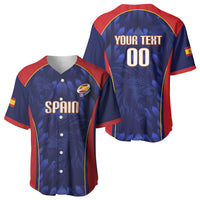 Custom Spain Rugby 2026 Baseball Jersey Vamos Los Leones Blue Version