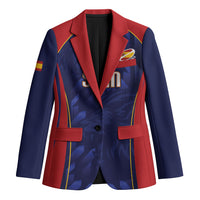 Custom Spain Rugby 2026 Blazer Vamos Los Leones Blue Version