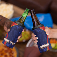 Custom Spain Rugby 2026 4 in 1 Can Cooler Tumbler Vamos Los Leones Blue Version