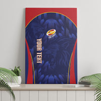 Custom Spain Rugby 2026 Canvas Wall Art Vamos Los Leones Blue Version