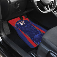 Custom Spain Rugby 2026 Car Mats Vamos Los Leones Blue Version