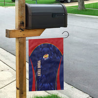 Custom Spain Rugby 2026 Garden Flag Vamos Los Leones Blue Version