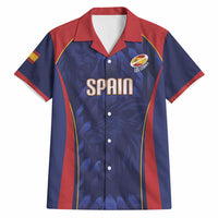 Custom Spain Rugby 2026 Hawaiian Shirt Vamos Los Leones Blue Version