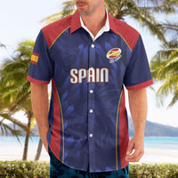 Custom Spain Rugby 2026 Hawaiian Shirt Vamos Los Leones Blue Version