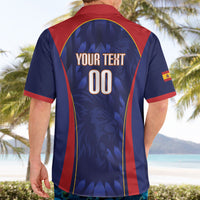 Custom Spain Rugby 2026 Hawaiian Shirt Vamos Los Leones Blue Version
