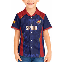 Custom Spain Rugby 2026 Hawaiian Shirt Vamos Los Leones Blue Version