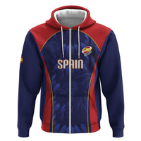 Custom Spain Rugby 2026 Hoodie Vamos Los Leones Blue Version