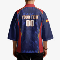 Custom Spain Rugby 2026 Kimono Vamos Los Leones Blue Version
